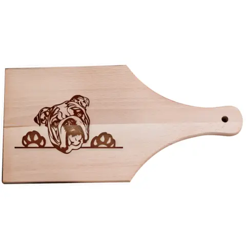 Angol bulldog vágódeszka nyeles