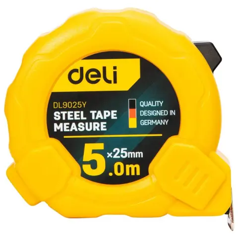 DELI TOOLS EDL9025Y mérőszalag 5m / 25mm