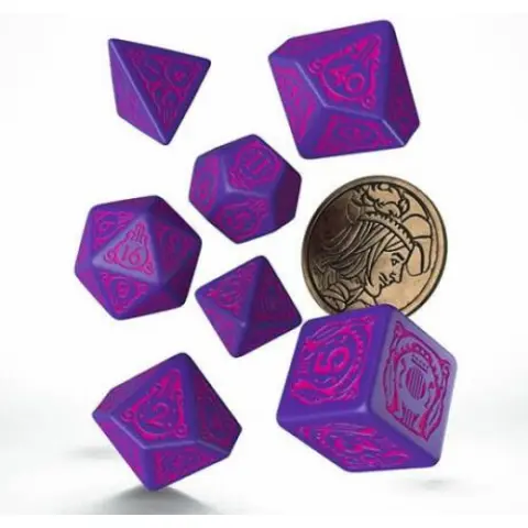 Q WORKSHOP The Witcher: Dandelion - The Hearts Conqueror dobókocka készlet 7 darabos