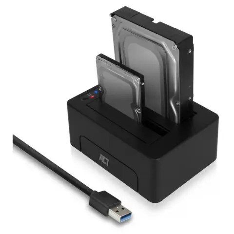 ACT CONNECTIVITY AC1504 2.5-3.5" SATA HDD/SSD USB 3.0 Docking schwarz
