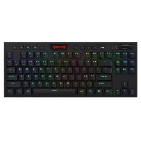 REDRAGON Horus TKL Red Magyar fekete
