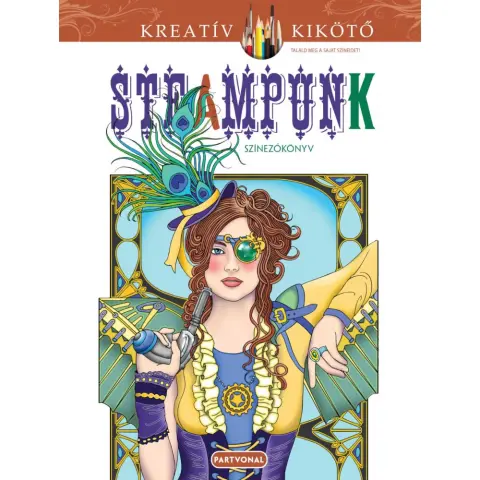 Marty Noble - Jane Steampunk - Színezőkönyv