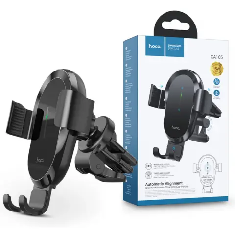HOCO CA105 suport auto pentru grila de ventilație dimensiune 4.7-7" NEGRU