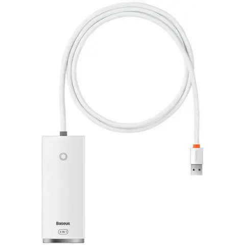 BASEUS Lite Series 4-in-1 USB - 4x USB 3.0 hub 1m white