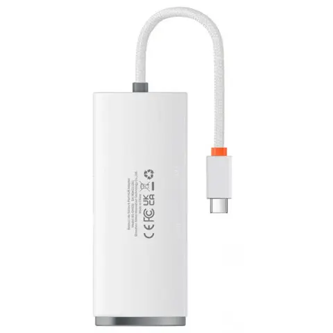 BASEUS Lite Series Hub 4in1 USB-C 4x USB 3.0 + USB-C 0.25m white