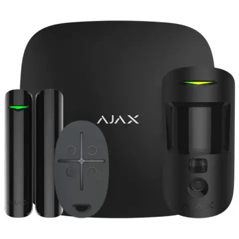 AJAX SYSTEMS StarterKit Cam Plus fekete