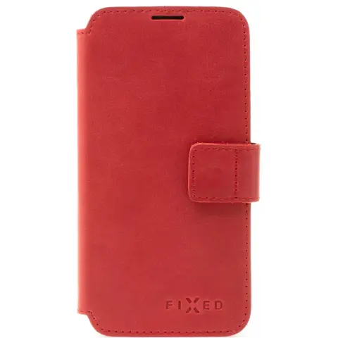 FIXED ProFit hand-stitched leather side-opening case iPhone 13 Pro red
