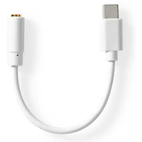 NEDIS USB 2.0 Type C Jack transformator Bijela 10cm CCGB65950WT01
