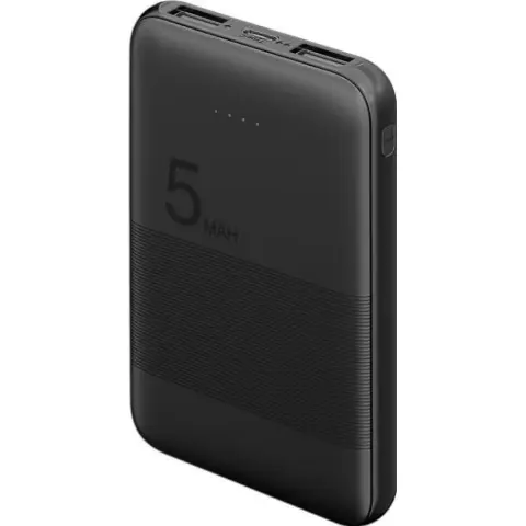 GOOBAY Powerbank 5000mAh 2xUSB 1xmicro USB fekete