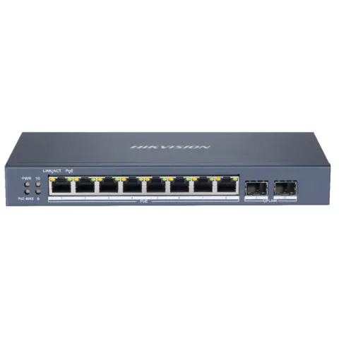HIKVISION DS-3E1510P-SI 8 Port Gigabit Smart POE Switch