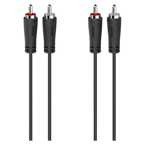HAMA RCA Összekötő Fekete 1.5m 205257