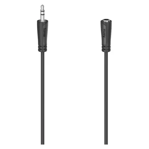 HAMA Jack Hosszabbító Fekete 3m 205120