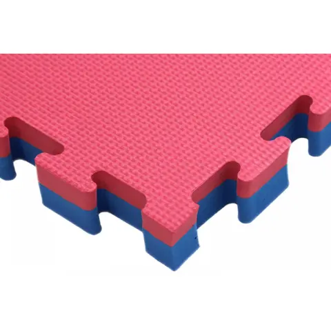 AKTIVSPORT Puzzle tatami szőnyeg 100x100x3 cm piros-kék