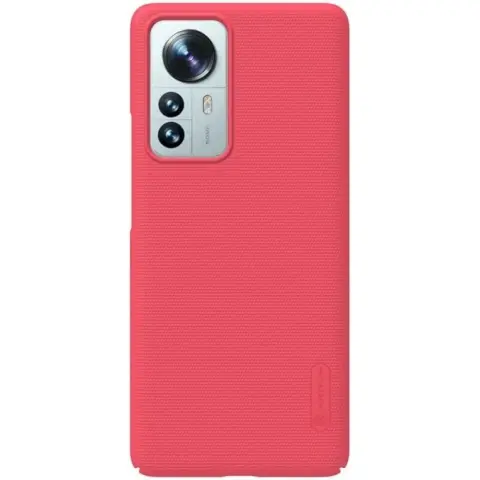 NILLKIN Super Frosted plastični zaščitni ovitek za hrbtno stran stand Realme 9 Pro / 9 5G (Global) / V25 / Q5 rdeč