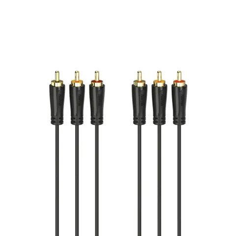 HAMA RCA Összekötő Fekete 1.5m 205150