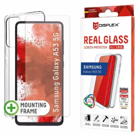 DISPLEX Real Glass + Case Samsung Galaxy A53 5G