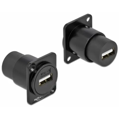DELOCK USB Toldó Fekete 3cm 86784