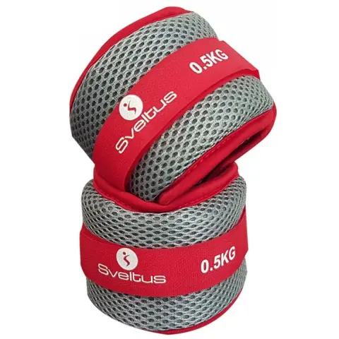 SVELTUS 206000128 Csukló- i bokasúly voda Aquaband 2x0.5 kg sivo / crvena