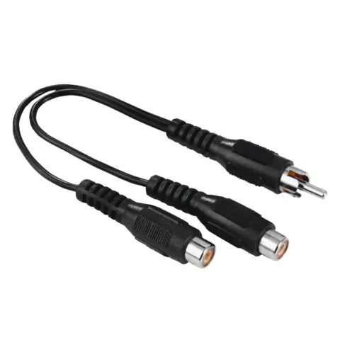HAMA RCA Elosztó Fekete 10cm 205183