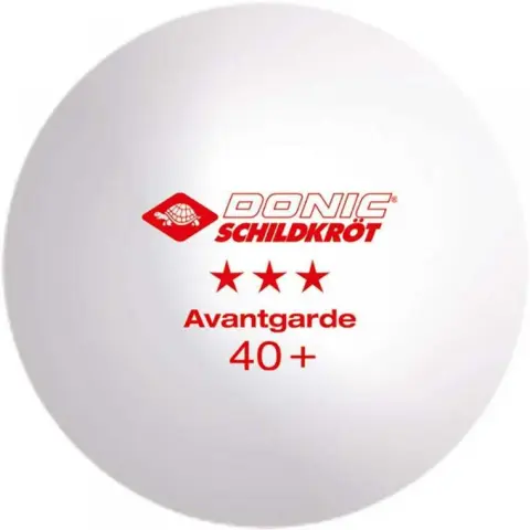 DONIC-SCHILDKRÖT Ping-pong labda Avantgarde 3 csillagos fehér-sárga