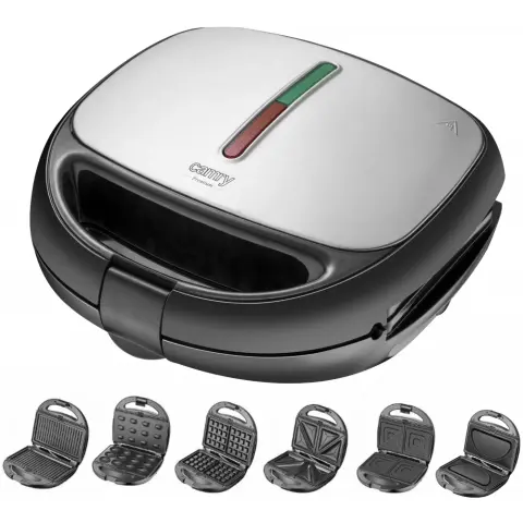 CAMRY CR 3057 Sandwich maker 6-in-1 1200 W silver / black