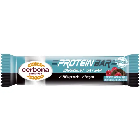 Cerbona zabszelet protein étcsoki-málna 40 g