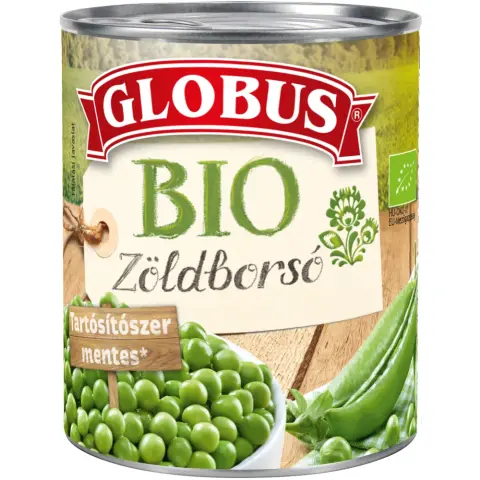 GLOBUS bio zöldborsó konzerv 1 db