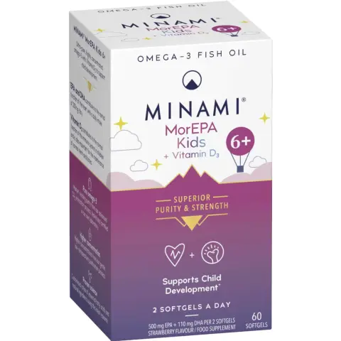Minami Morepa mini kids 6+ d3-vitminnal kapszula 60 db