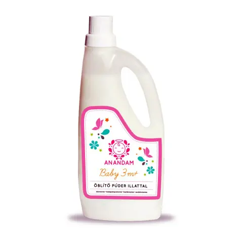 Anandam baby allergen-free fabric softener 3m+ with powder fragrance 1000 ml