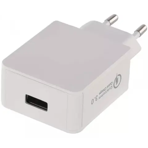 EMOS Univerzalni USB polnilnik QUICK 3A 18W bel