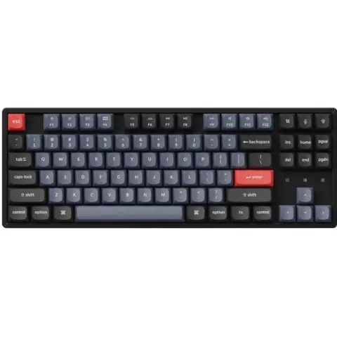 KEYCHRON K8 Pro Swappable RGB Aluminum Blue UK Angol fekete