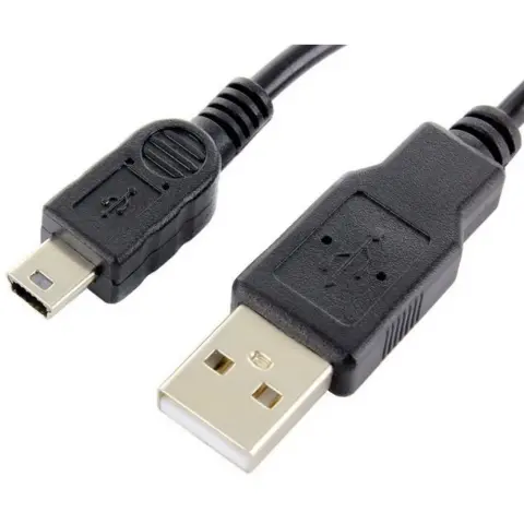 Adatkábel miniUSB 1 m fekete