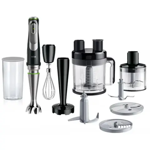 BRAUN MQ 9187XLI MultiQuick blender stainless steel / black