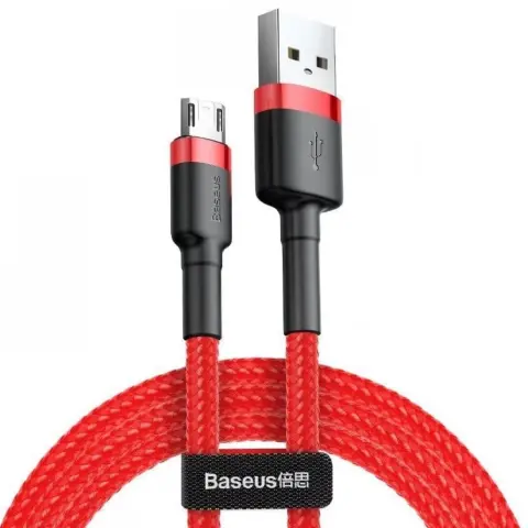 BASEUS USB Micro USB Átalakító Piros 2m CAMKLF-C09