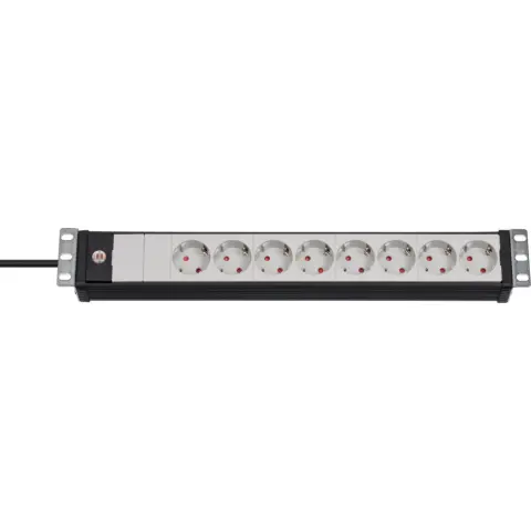 BRENNENSTUHL 1156057028 Premium-Line 19" Power Strip 8 Sockets 3m White-Black