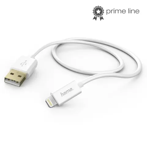 HAMA USB Lightning Punjač/podaci Bijela 1.5m 201581