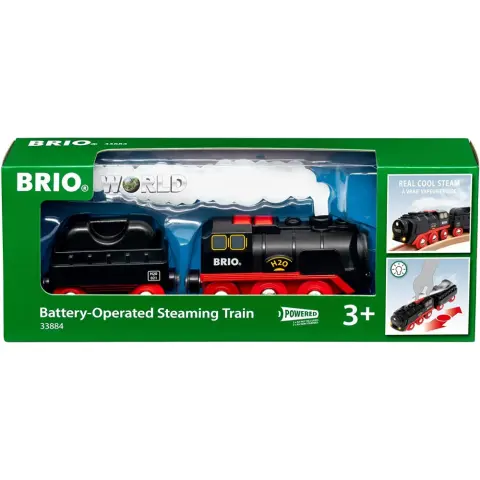 BRIO World elemes gőzmozdony szett élethű füst hatással