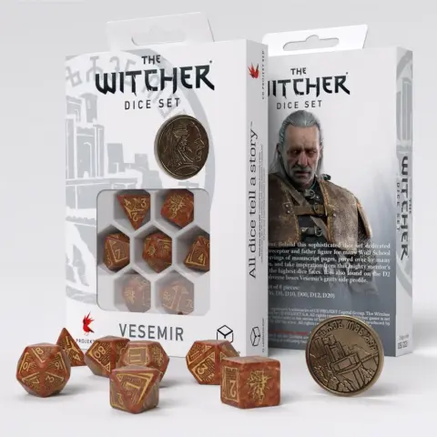 Q WORKSHOP Dobókocka készlet Witcher: Vesemir - The Wise Witcher