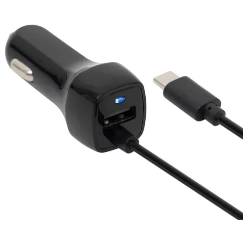 Autós USB töltő 2in1