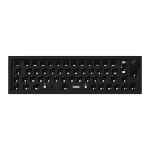KEYCHRON Q9 Swappable RGB Knob Barebone billentyűzet ISO fekete