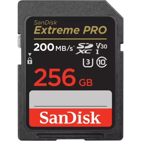 SANDISK 256GB SDXC 90 MB/s 121597