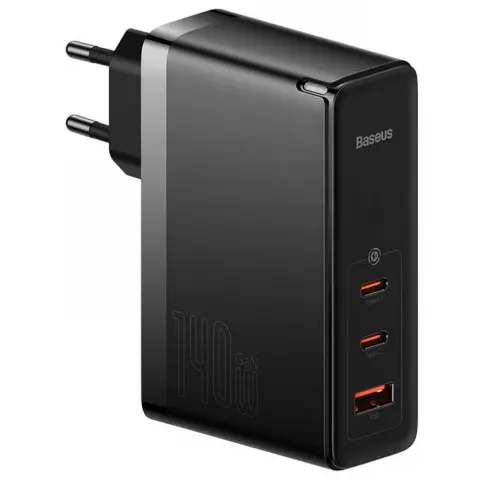 BASEUS 140W GaN5 Pro wall charger fekete