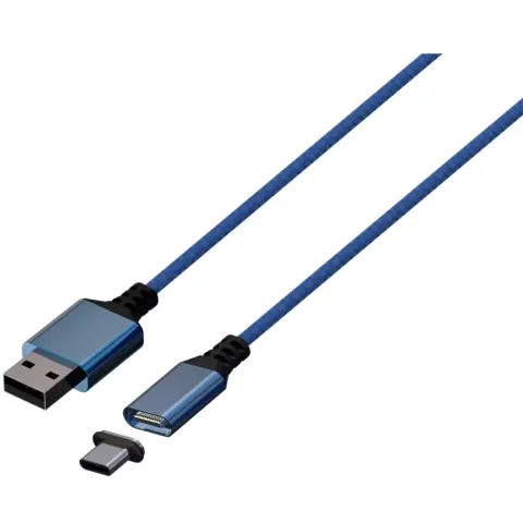 KONIX MYTHICS Xbox Series S/X Töltő kábel Mágnesfejjel USB-A to USB-C 3m kék