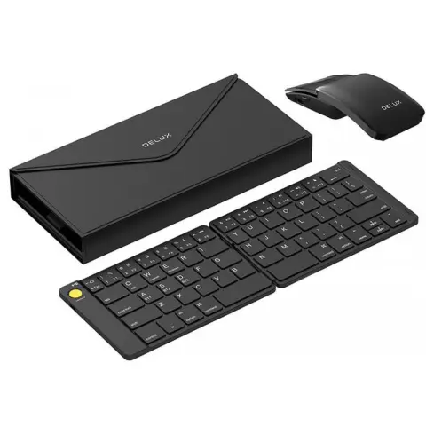 DELUX KF10+MF10PRO US Angol szett fekete