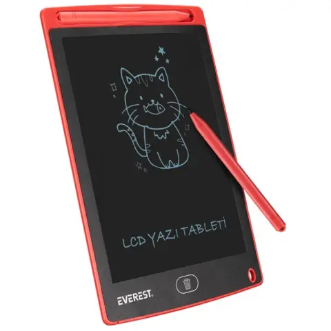EVEREST EV-DY100 8.5" LCD Drawing Tablet Red