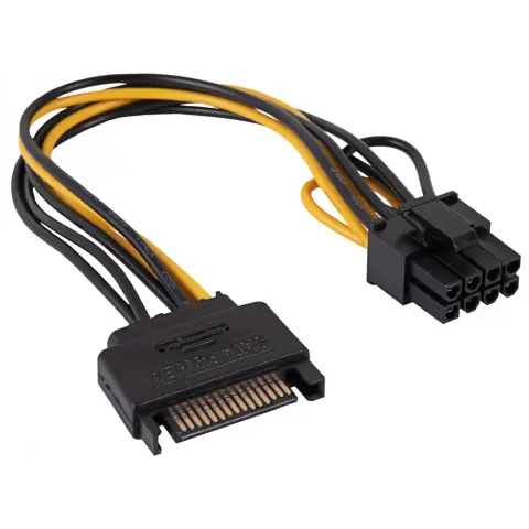 AKYGA SATA power PCI Express 8 pin Power Black 20cm AK-CA-80