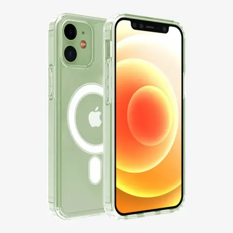 CELLECT TPU+PC Magnetski silikon case iPhone 12 Pro Max providno