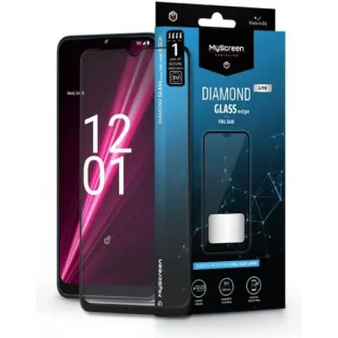 MYSCREEN Diamond Glass Lite Edge 2.5D képernyővédő Telekom T Phone 5G fekete