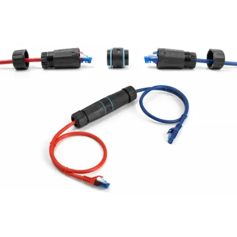 DELOCK UTP Toldó Fekete 12cm 86693