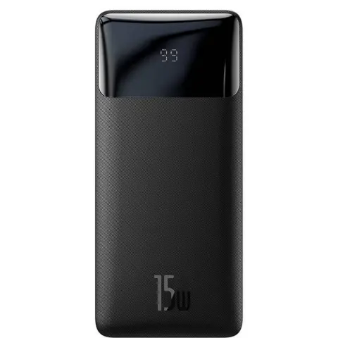 BASEUS Bipow Power Bank 30000mAh 2xUSB 1xUSB-C 15W fekete